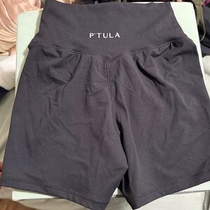 P'tula Black Workout Shorts